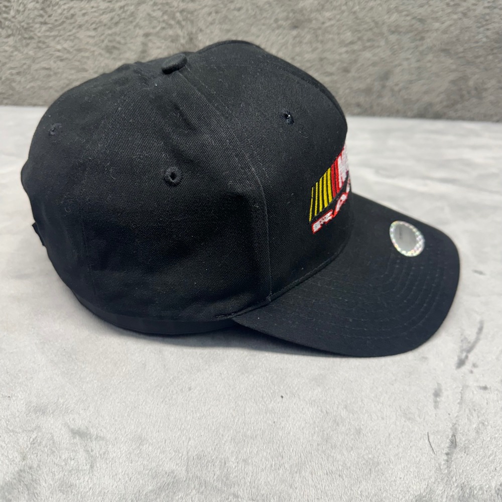 NASCAR Racing Black Baseball Cap with Fiber Optic Enhancements Adjustable - Picture 6 of 13